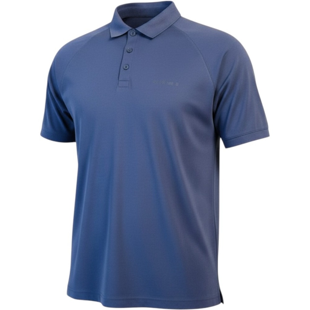 Columbia Men's Size M Blue Short-Sleeve Performance Polo Heat-Activated Cooling